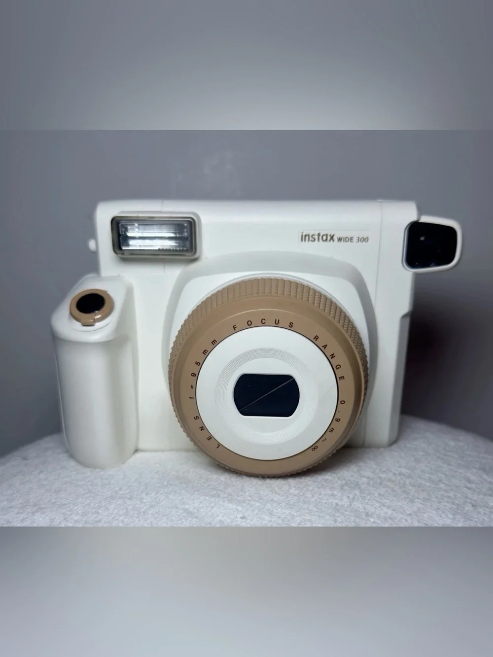 Rare Fujifilm Instax Wide 300 White Toffee Instant Camera + Film PLEASE READ